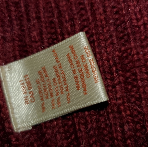 Adventura hooded sweater vest maroon medium - Picture 5 of 5